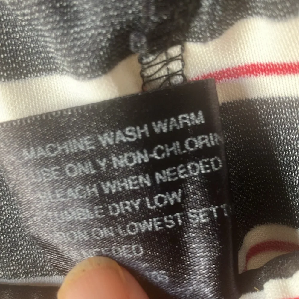 FINAL MARKDOWN Mixit Striped Black and White Women's Skirt xl
